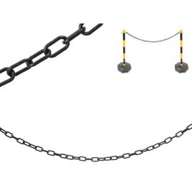 Fence warning chain 1m - black