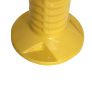 Yellow tilting bollard 75 cm with reflectors