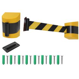 Wall cassette with retractable barrier tape -  2m